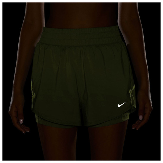 Nike Γυναικείο σορτς One Dri-FIT High-Waisted 3'' 2in1 Shorts